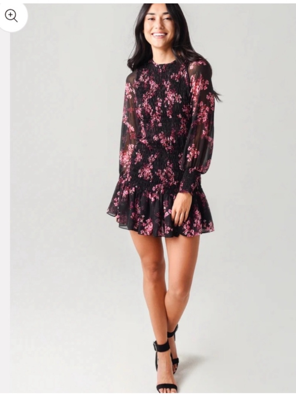 MISA Los Angeles Roisin Floral Satin Mini Dress - Picture 3 of 8